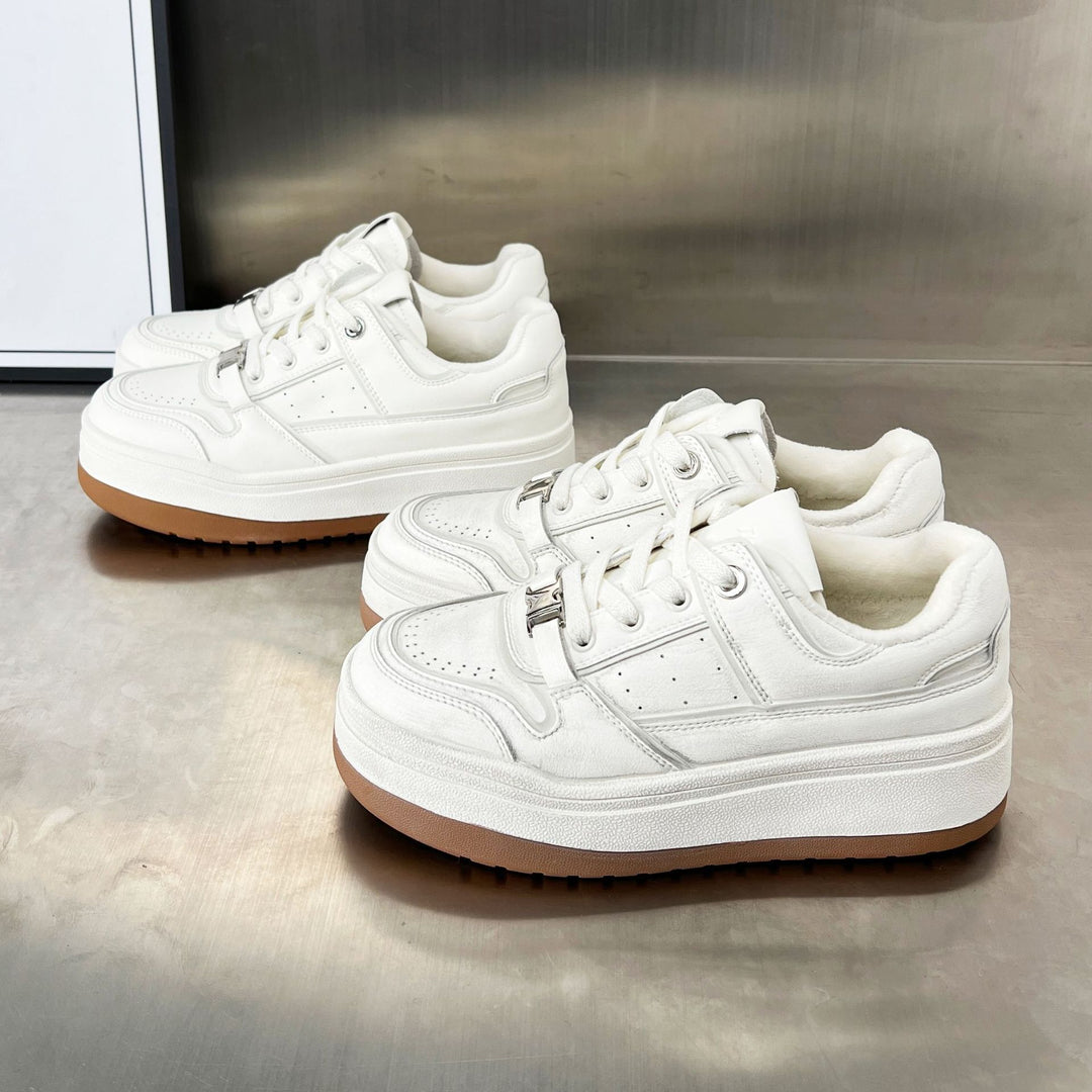 Damen Chunky Sneakers mit komfortablem Ansatz und trendiger Plateausohle EB