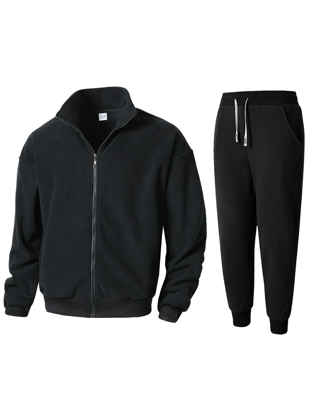 Herren Fleece Relaxanzug mit hohem Kragen EB