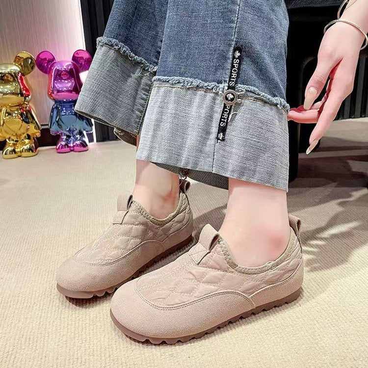 Damen Bequeme Slip-On Schuhe mit rutschfester Sohle und atmungsaktiver Obermaterial EB