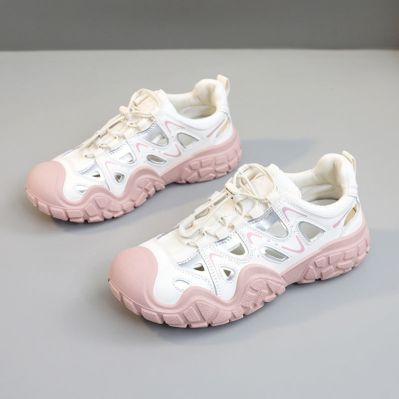 Damen Sportliche Freizeitschuhe mit atmungsaktiver Mesh-Oberfläche und rutschfester Sohle EB