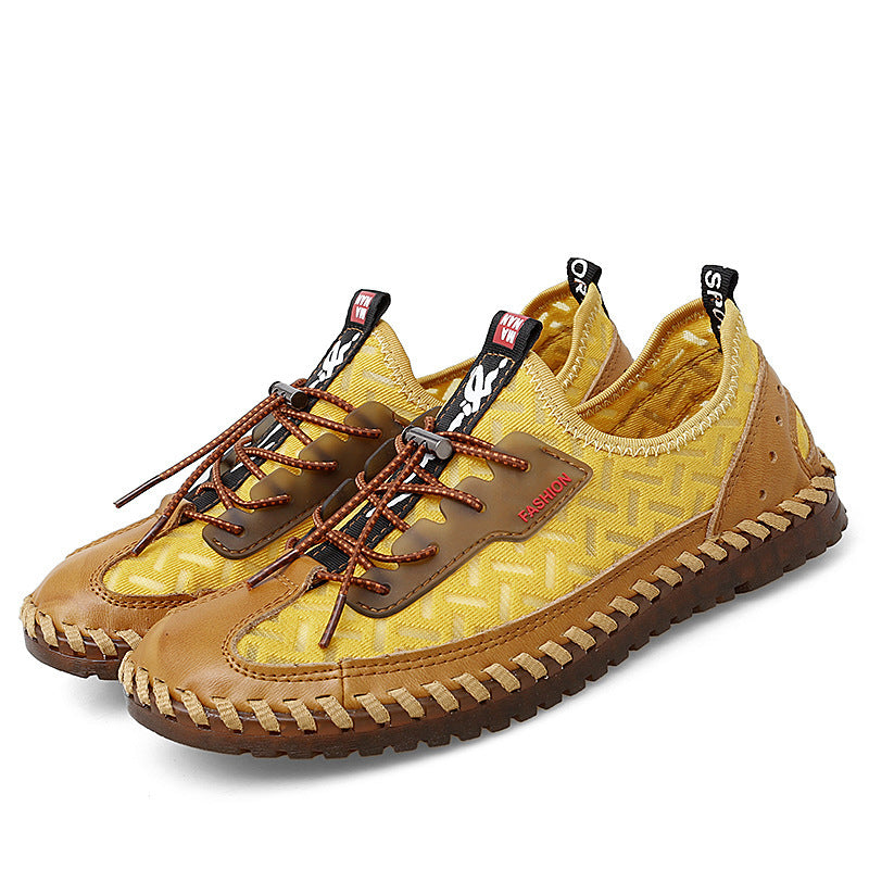 Herren Leichte und atmungsaktive Freizeitschuhe mit elastischen Schnüren EB