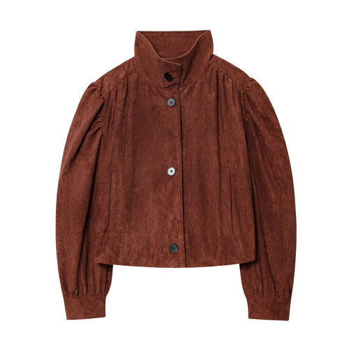 Damen elegante Wildlederjacke EB 1759454316