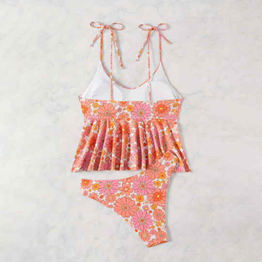 Damen Bikiniset mit voluminösem Rüschendesign EB