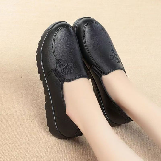 Damen Bequeme Slipper mit verspieltem Rosenmotiv EB
