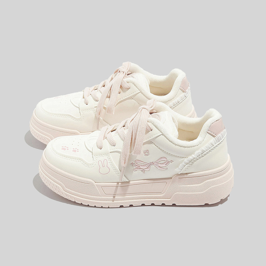 Damen Sneakers mit verspieltem Häschenmotiv und bequemer Dämpfung EB