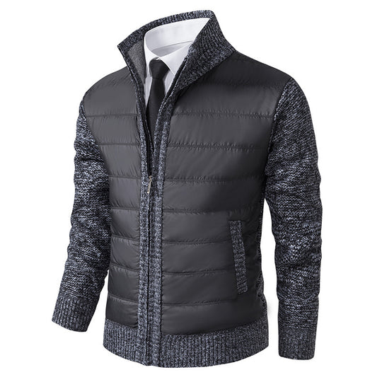 Herren sportive Kapuzenjacke mit strukturiertem Material und eleganten Details EB