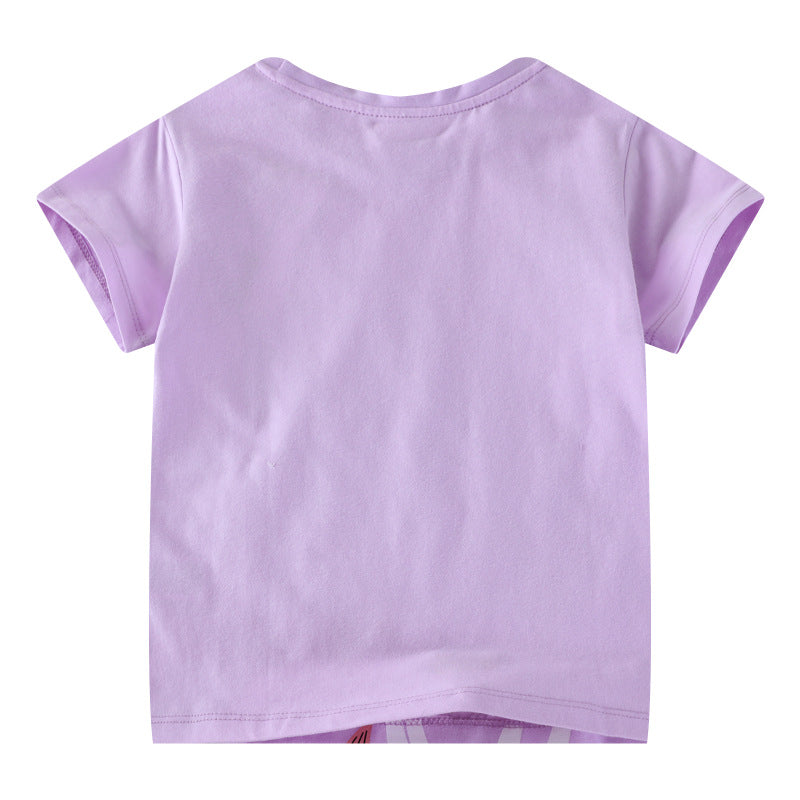 Mädchen T-Shirt mit niedlichem Einhorn-Design EB
