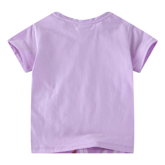 Mädchen T-Shirt mit niedlichem Einhorn-Design EB