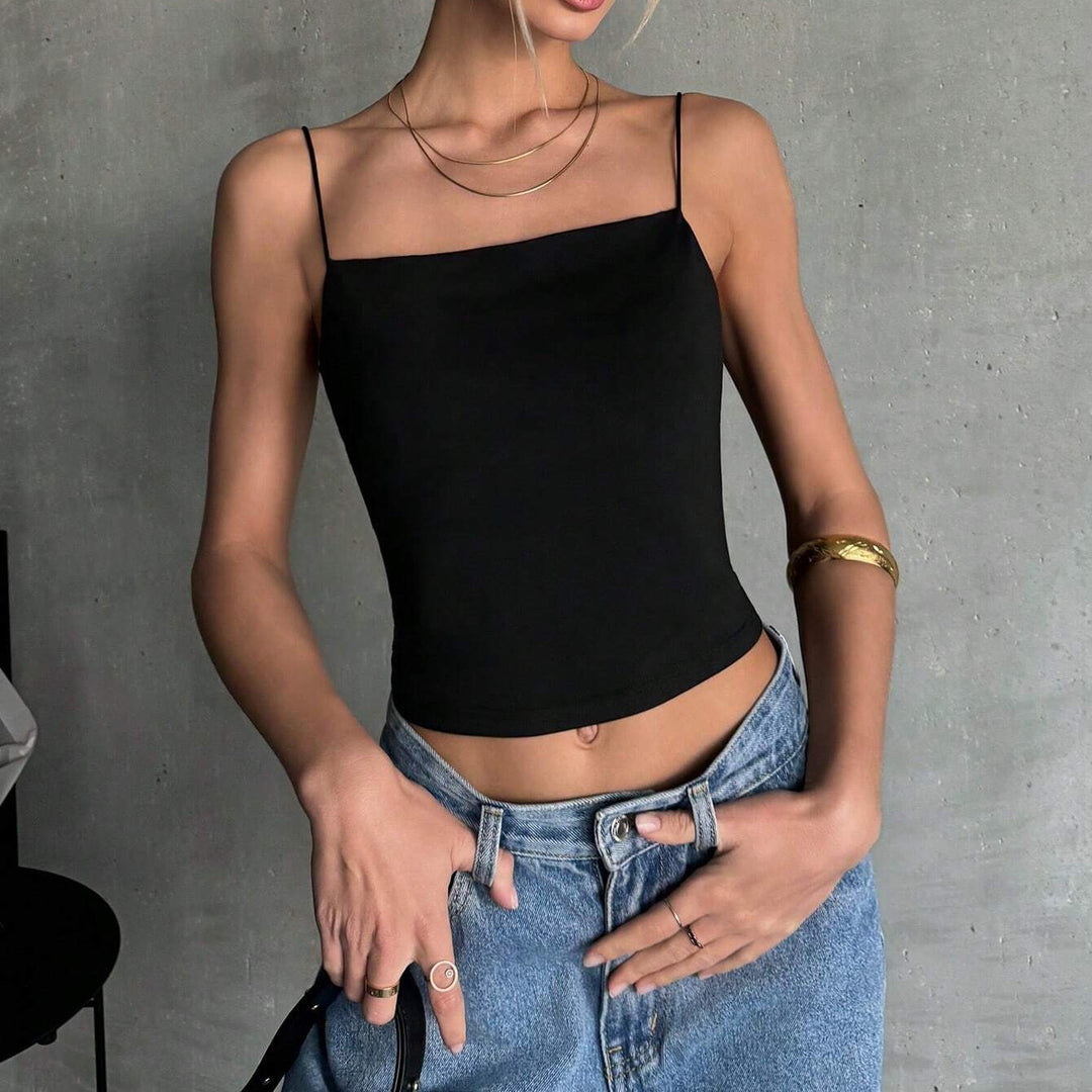Damen ärmelloses Crop-Top EB