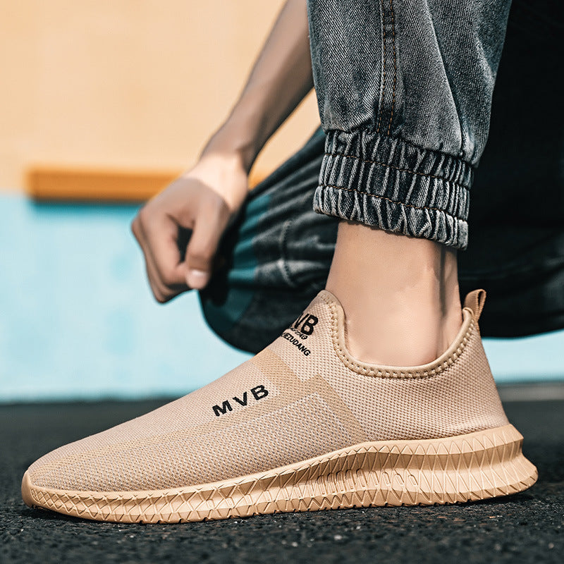 Damen Leichte Slip-On Sneakers mit atmungsaktivem Mesh-Obermaterial EB