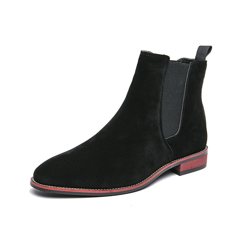 Damen Modische Chelsea-Boots mit elastischem Einsatz und rutschfester Sohle EB