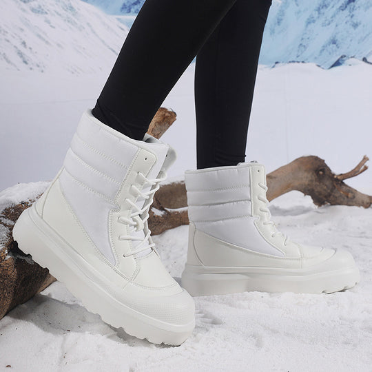 Damen Sportliche Winterstiefel mit isolierender Fütterung und rutschfester Sohle EB
