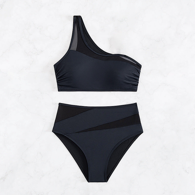 Damen Einseitiger Bikini mit sportlichem Design EB