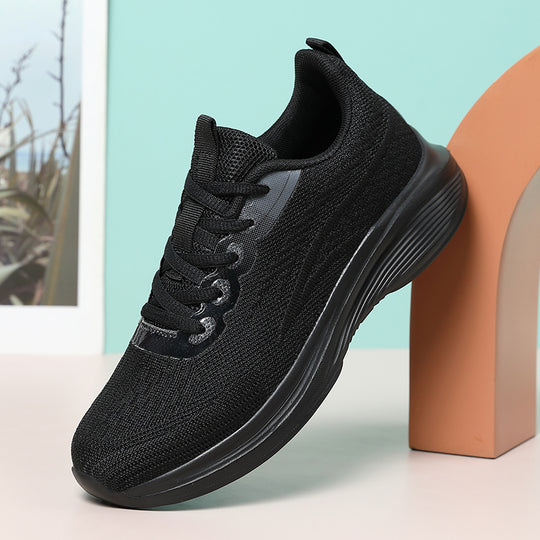 Damen Komfortable Freizeit-Sneaker mit atmungsaktiver Oberstruktur und dämpfender Sohle EB