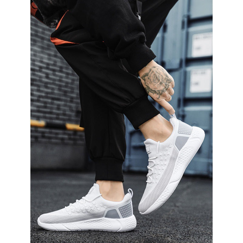 Damen Sportliche Leichtathletik Sneaker mit atmungsaktiver Struktur und dämpfender Sohle EB