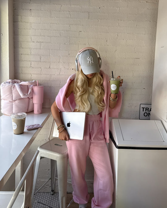 Damen Hoodie und Jogginghosen Set mit Kängurutasche EB
