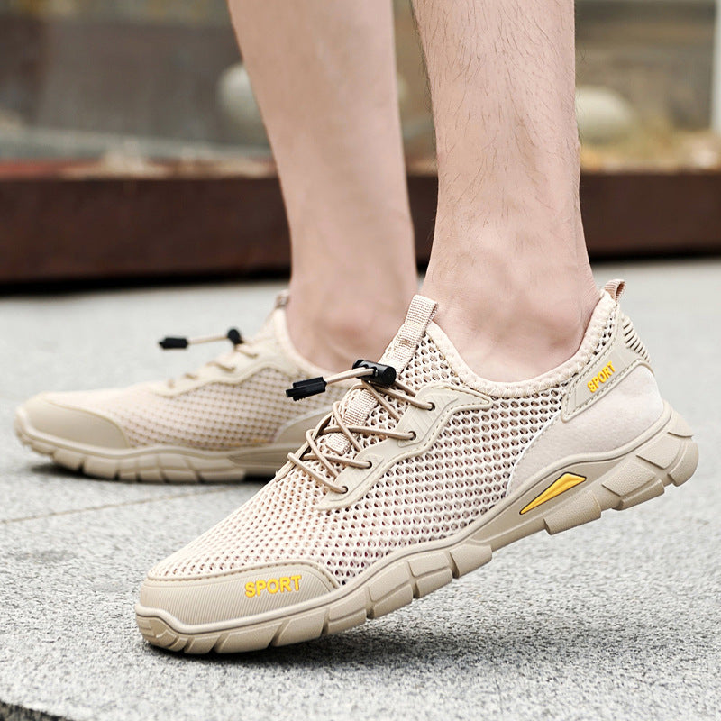 Herren Sportliche Mesh-Sneaker mit rutschfester Sohle EB
