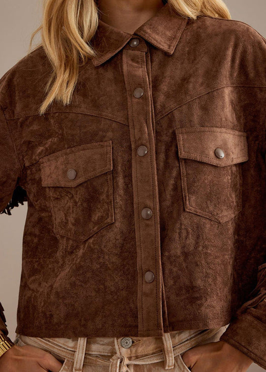 EB | Charm Fransen Wildlederjacke