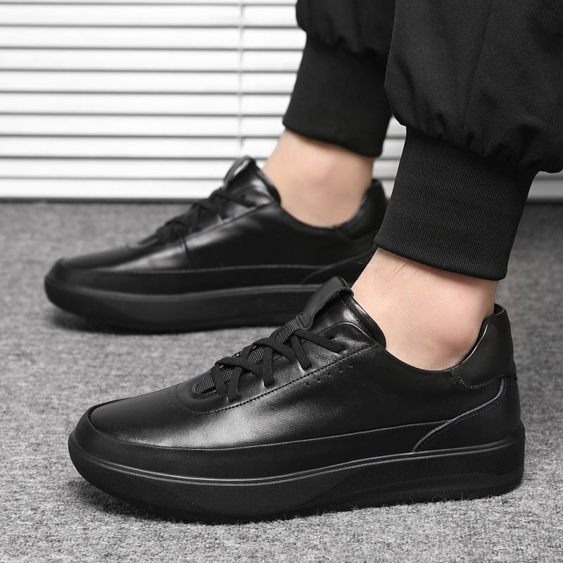 Damen Modische Sneakers aus hochwertigem Leder mit dämpfender Sohle EB