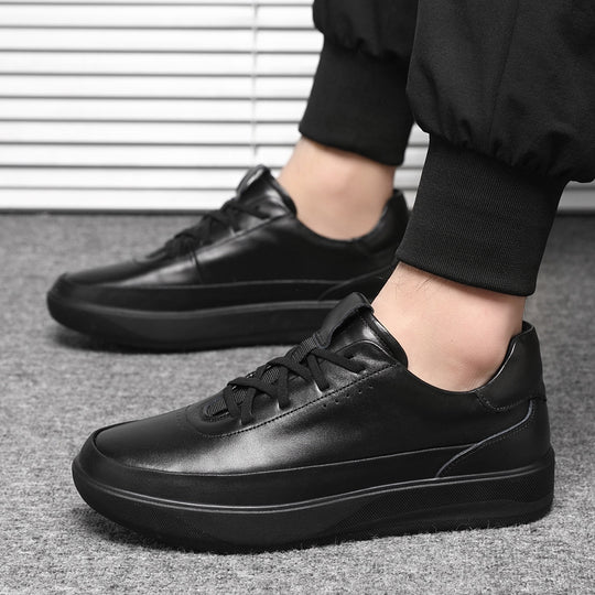 Damen Modische Sneakers aus hochwertigem Leder mit dämpfender Sohle EB