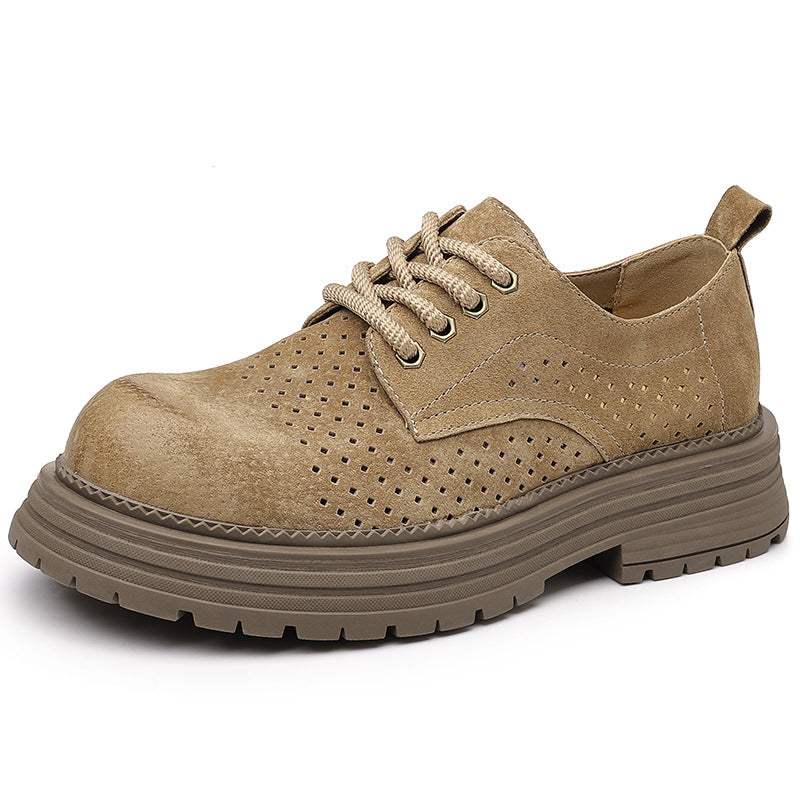 Damen modische Schnürschuhe mit atmungsaktiver Oberflächenstruktur EB