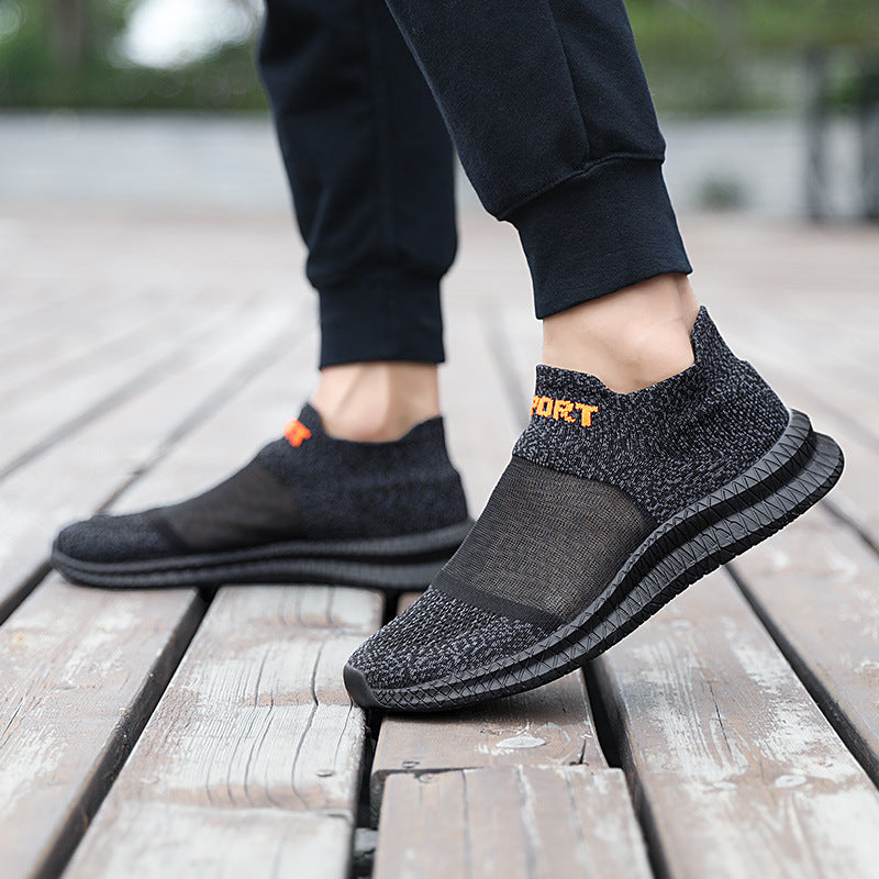 Damen Stricksneaker mit rutschfester Sohle und atmungsaktivem Obermaterial EB