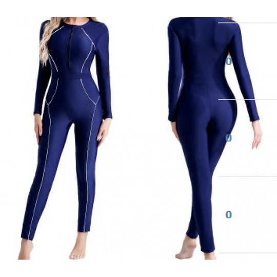 Damen Sportlicher Neoprenanzug mit hohem Kragen EB