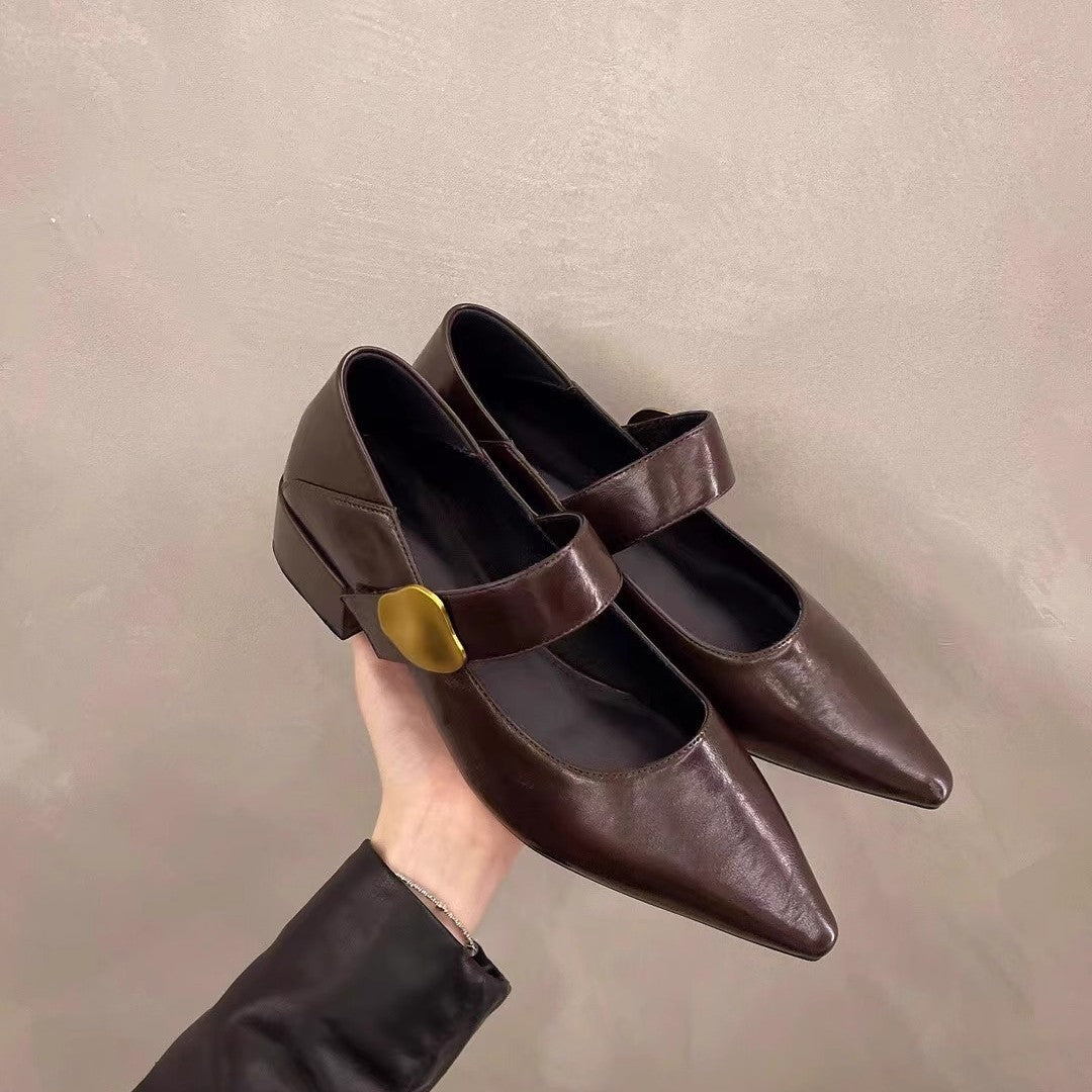 Damen elegante Slingback-Pumps mit dekorativem Riemchen EB