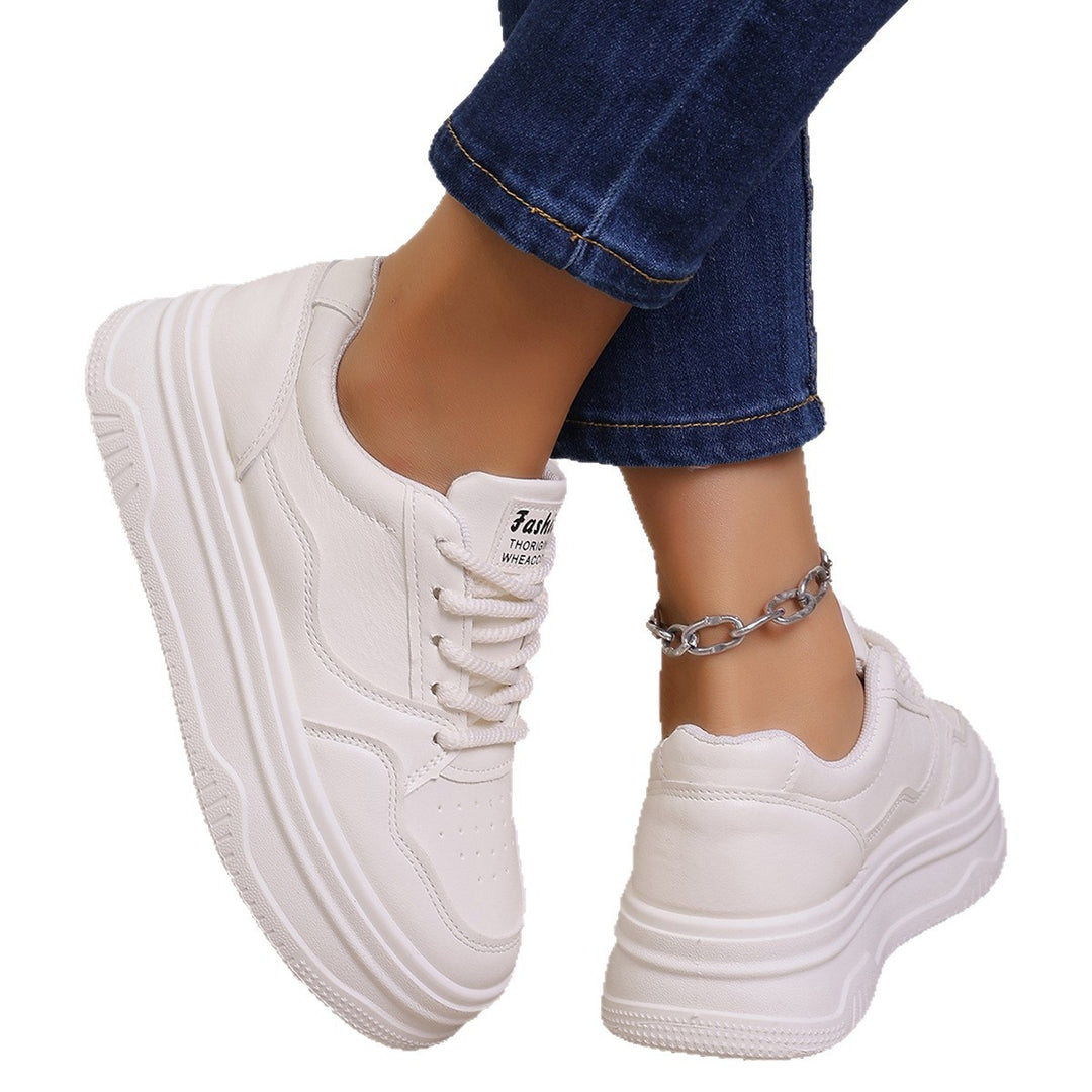 Damen Plattform-Sneaker mit sportlichem Design und trendiger Sohle EB