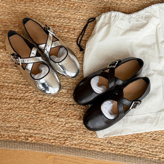 Damen Ballerinas mit verstellbarem Riemchen und komfortablem Fußbett EB