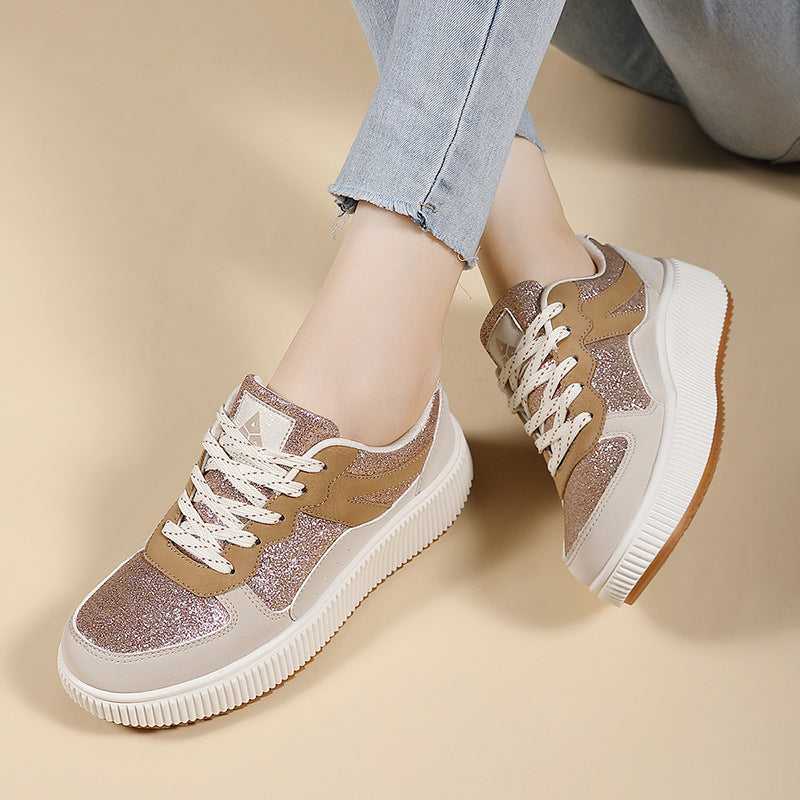 Damen Sneaker mit strukturiertem Obermaterial und dämpfender Sohle EB