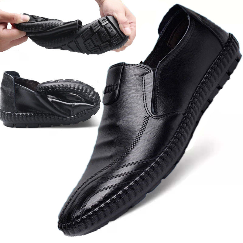 Herren elegante, braune Lederschuhe EB