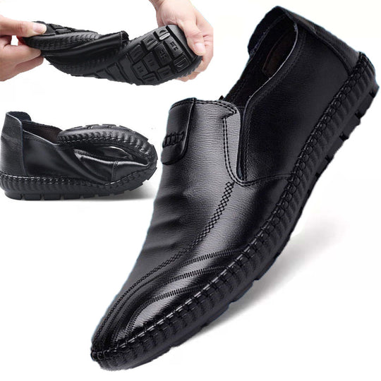 Herren elegante, braune Lederschuhe EB
