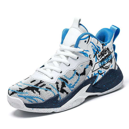 Herren High-Top Basketball-Sneaker mit gestricktem Mesh-Obermaterial, stabiler Fersenkappe und griffiger Profillaufsohle EB
