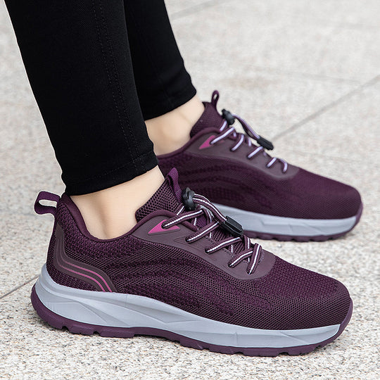 Damen Sportliche Lauf-Sneaker mit dämpfender Sohle und atmungsaktivem Obermaterial EB
