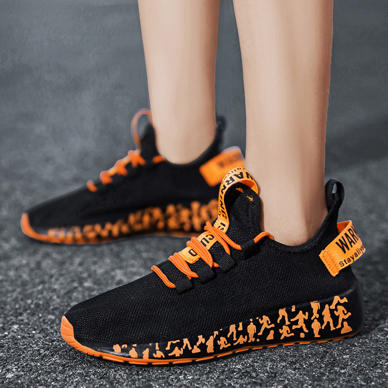 Damen Sportliche Leichtgewicht Sneakers mit rutschfester Laufsohle und atmungsaktivem Design EB