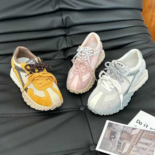 Damen modische Sneaker mit innovativem Sohlen-Design EB