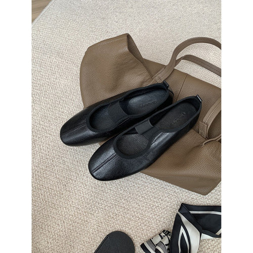 Damen Bequeme und elegante Ballerinas aus hochwertigem Leder EB