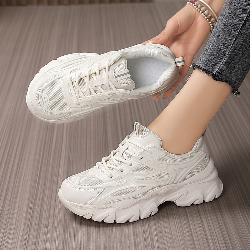 Damen Sportliche Sneakers mit atmungsaktiven und stoßdämpfenden Eigenschaften EB