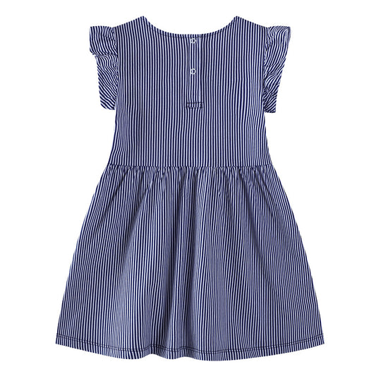 Mädchen Blumenstickerei Sommerkleid EB
