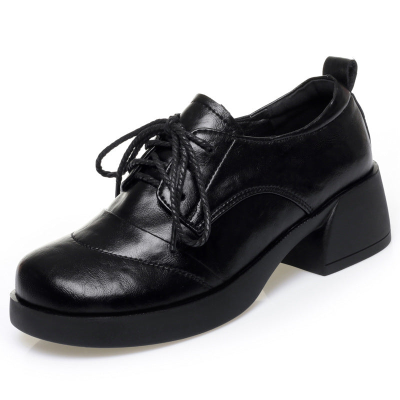 Damen Schnürschuhe mit komfortablem Blockabsatz und modischem Design EB