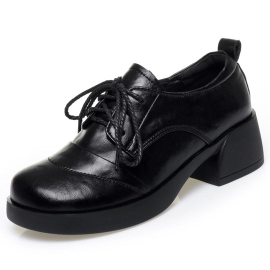 Damen Schnürschuhe mit komfortablem Blockabsatz und modischem Design EB
