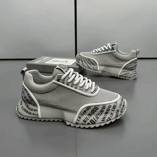 Damen Sportliche Sneakers mit atmungsaktivem Mesh und griffiger Sohle EB
