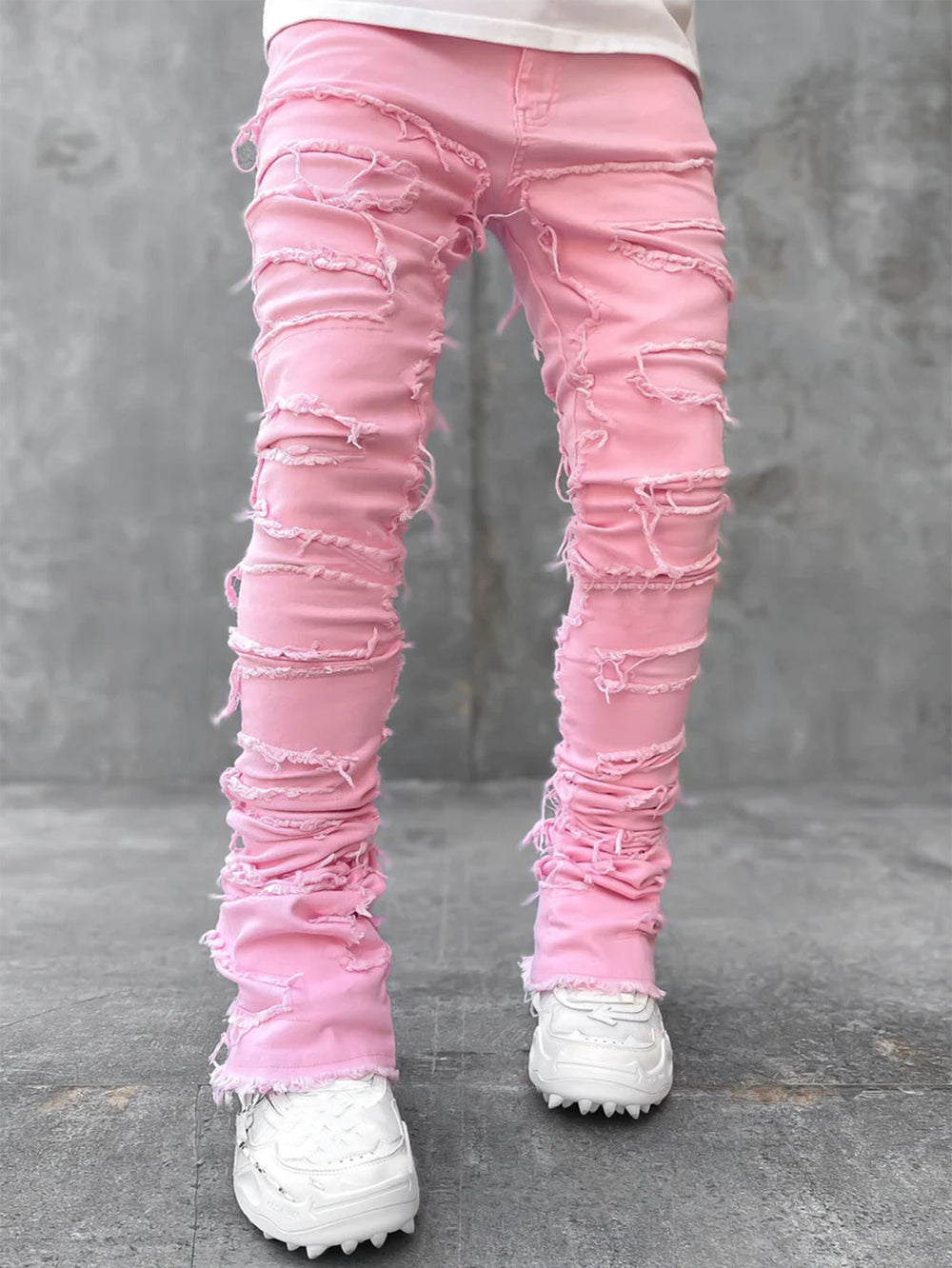 Herren lässige Ripped Jeans im modischen Schnitt EB