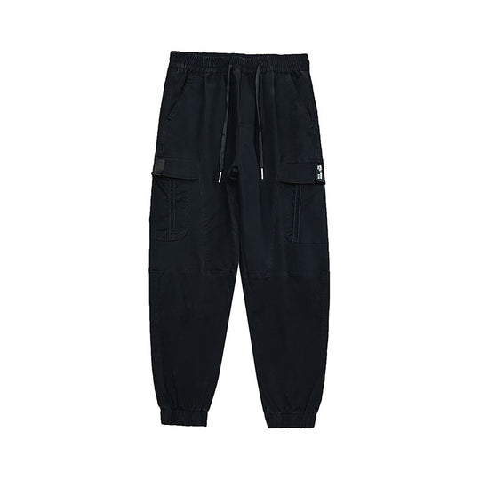Herren Cargo-Joggerhose mit großen Pattentaschen, elastischem Bund und Gummbündchen EB