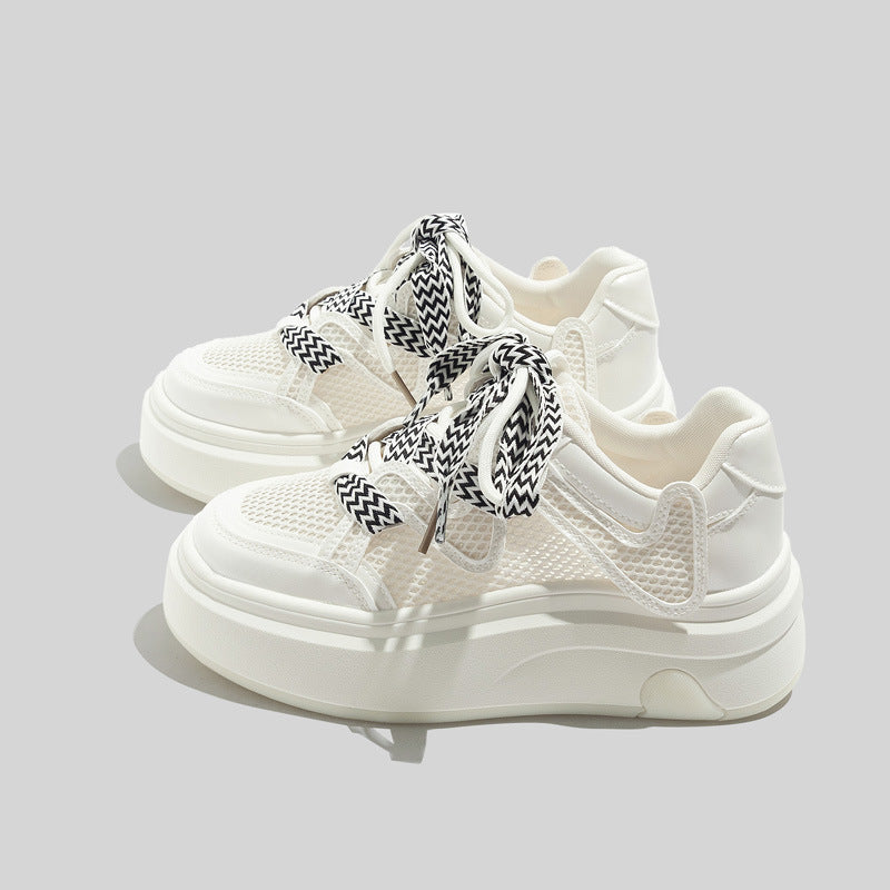 Damen Trendige und atmungsaktive Sneakers mit stabiler Sohle EB