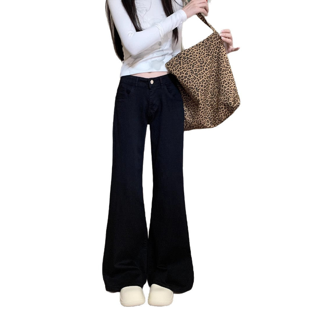 Damen Weite Flared Jeans mit hohem Bund und modernem Schnitt EB