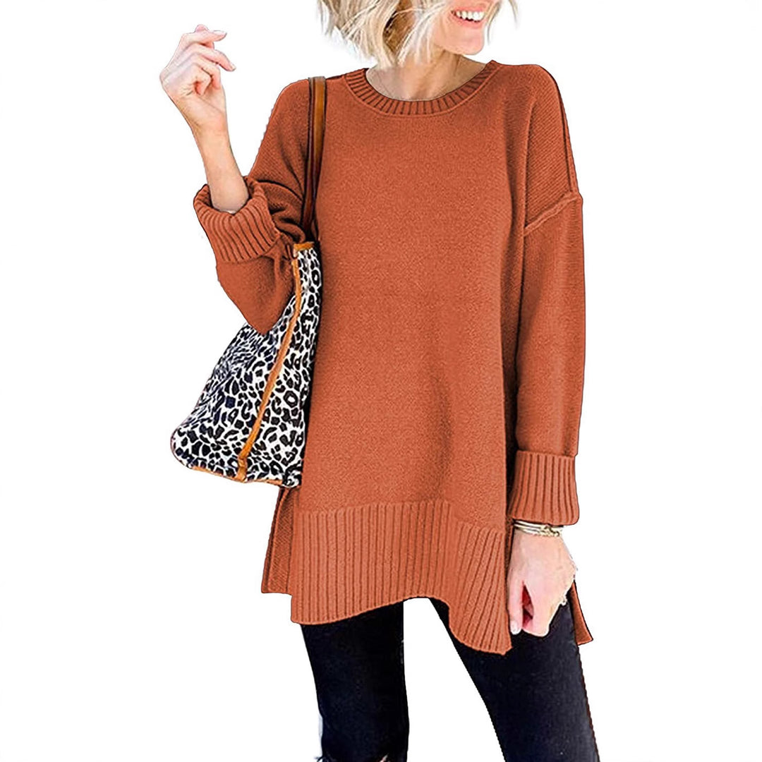 Damen Übergroßer Strickpullover EB