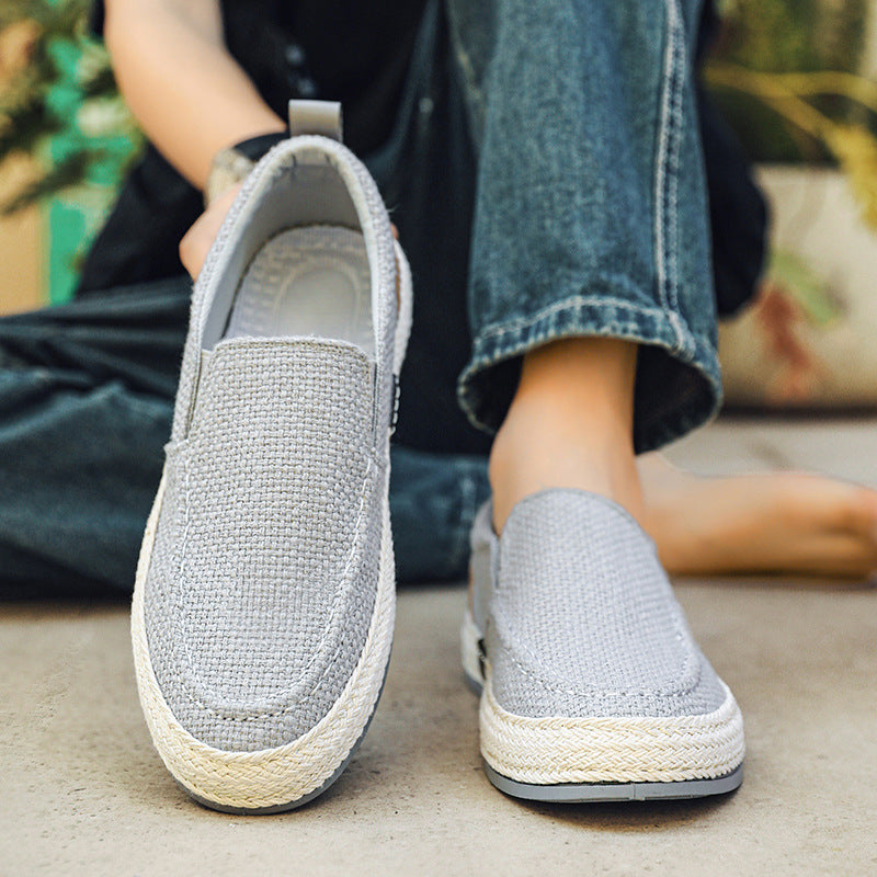 Damen lässige Slip-On Freizeitschuhe mit elastischem Innenfutter EB