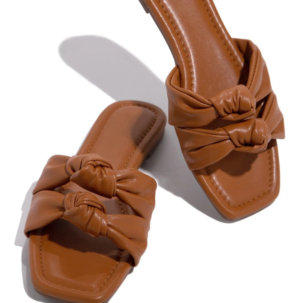 Damen elegante Riemchensandalen mit Knoten EB